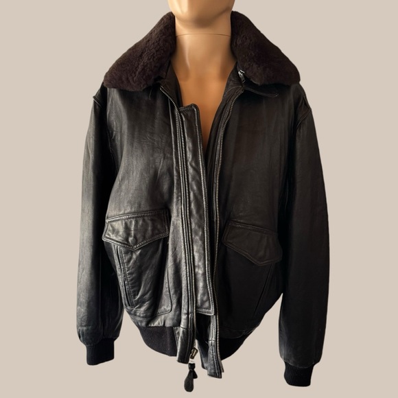 Vintage Ruggadier Black Leather Jacket - Picture 2 of 5